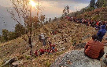 धादिङमा ट्रक दुर्घटना हुँदा एकको मृत्यु, तीन घाइते