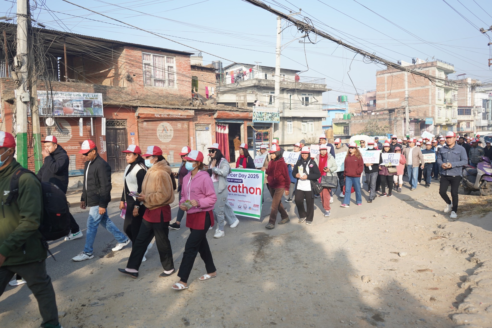 नेपाल क्यान्सर अस्पतालद्वारा जनचेतना अभिवृद्धि हेतु वाकाथन सम्पन्न