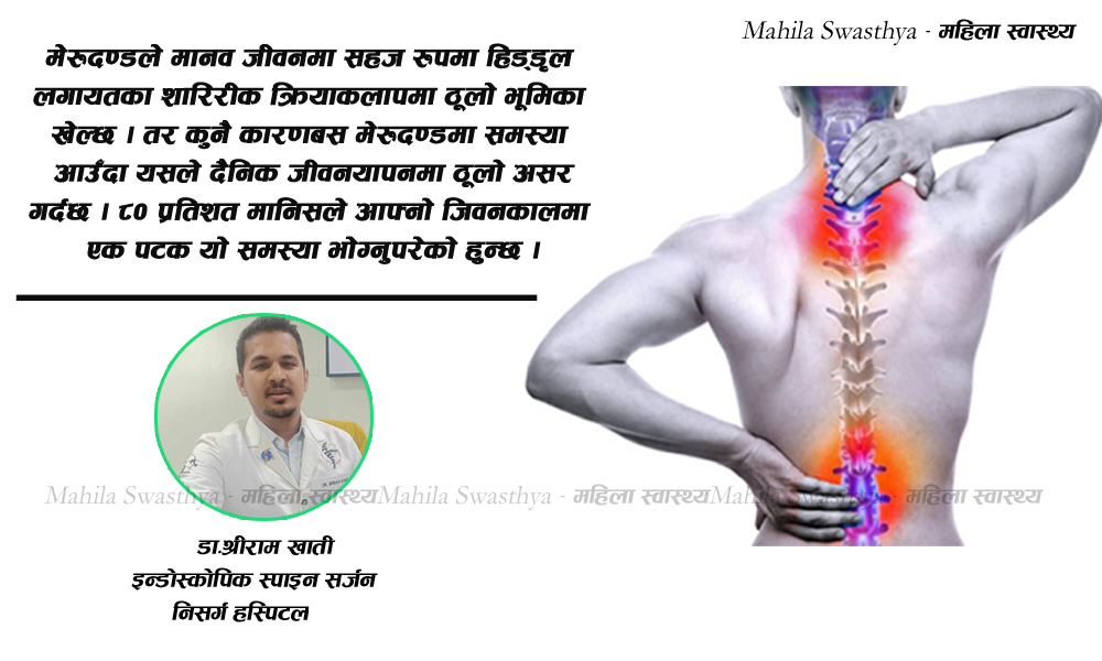 कुन-कुन कारणले  मेरुदण्डमा समस्या हुन्छ  ?उपचार पछि समस्या दोहोरिने सम्भावना कती ?